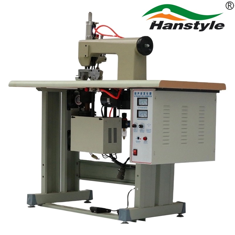 Double Motor 20KHz Ultrasonic Sewing Machine With Analog Generator For PP PE Non-woven Materials
